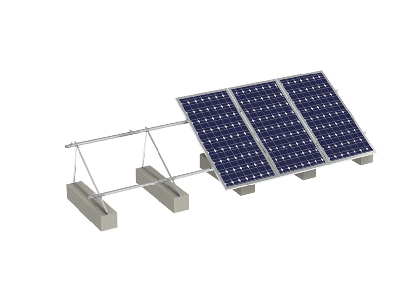 Einstellbares AL6005-T5-Dreieck-Solarmodul-Flachdachmontage-Gestellsystem Hersteller