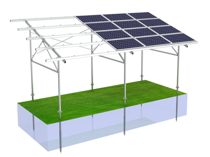 PD-GH-02 Panda Solar New Aluminium Solar Agricultural Gewächshaus Montagesystem Hersteller