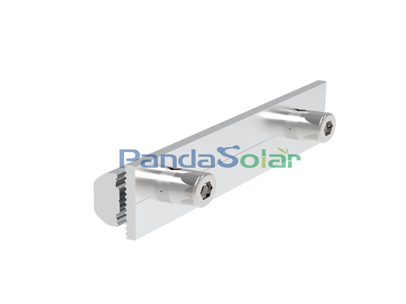 PandaSolar Solarschiene aus eloxiertem Aluminium, Dachmontage, Regalstruktur, Wohn- und Gewerbedach-Installationshalterung, Großhandel