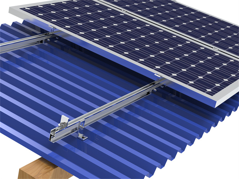 PandaSolar Solarschiene aus eloxiertem Aluminium, Dachmontage, Regalstruktur, Wohn- und Gewerbedach-Installationshalterung, Großhandel