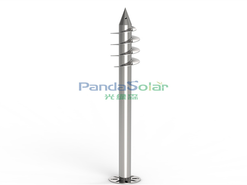 Die PandaSolar-Fabrik liefert direkt feuerverzinkten Stahlboden, Solarmontagestruktur, Solarboden Q235B, OEM-Schraubregalsystem für Bodeninstallationssystem