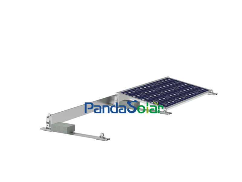 PD-BS-ST PandaSolar Universal-Flachzement-Montagehalterung für Solardächer ab Werk Preis Magnesium-Aluminium-Zink Q235B Solarmontagesystem mit Ballastlösung Hersteller