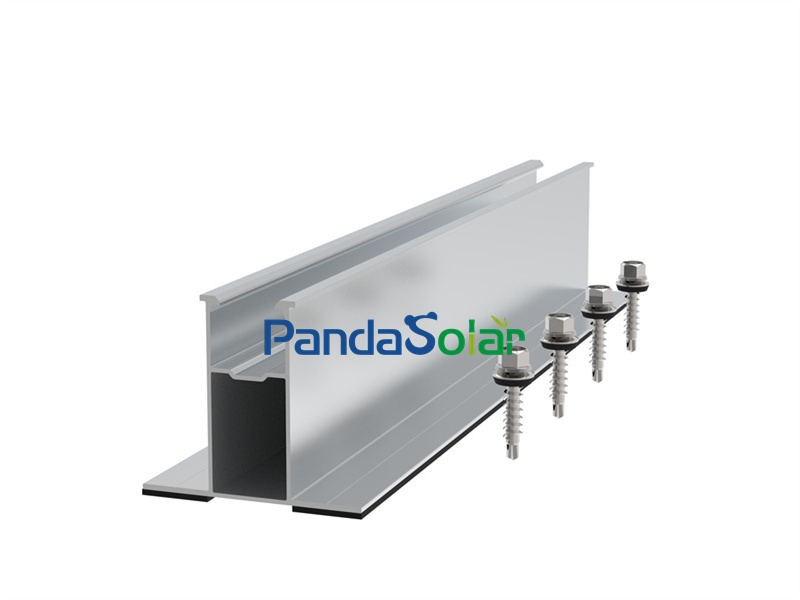 Soem-chinesischer Verkäufer-Großhandelspreisgünstiger Preis-Universal-Aluminiumlegierungs-PV-Solarkurzschienen-Hardware für geneigte trapezförmige Blechdach-Solarinstallation
