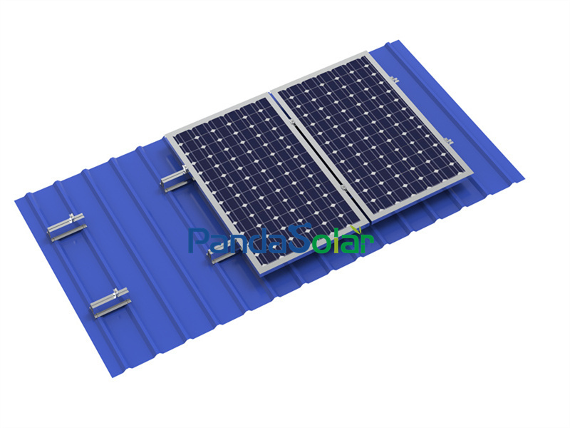 OEM chinesischer Verkäufer Großhandel günstiger Preis Universal-Aluminiumlegierung PV-Solar-Kurzschienen-Hardware für geneigte trapezförmige Blechdach-Solarinstallation