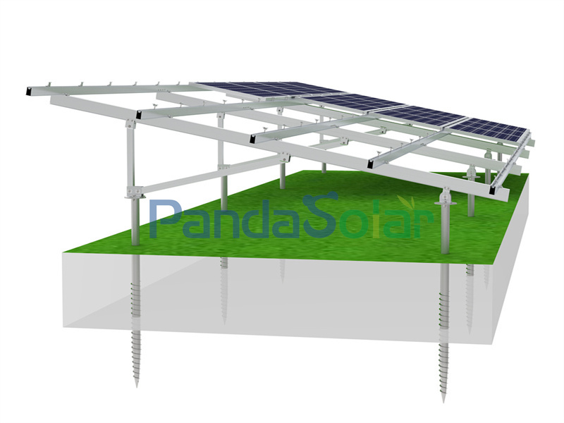 PandaSolar OEM Solar-Aluminium-Bodenmontagestruktur A/N/VI/W Typ System Hohe vormontierte einfache Installation Hersteller von PV-Modul-Racking-Halterungen