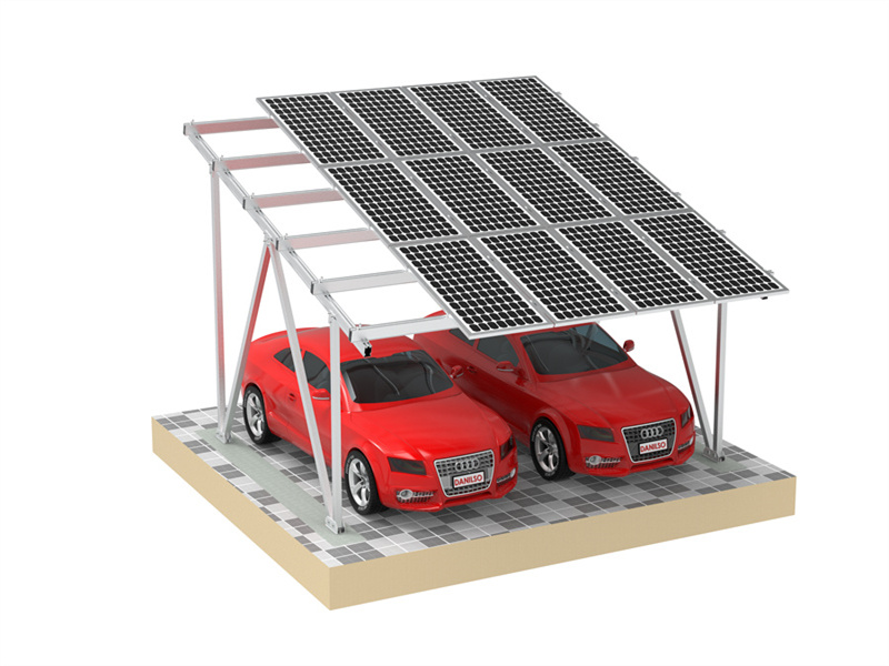 PandaSolar OEM Popular Design Aluminiumstruktur Solar Carport für Solar Offgrid Carport Montagesystem Solar Parkplatz Racking Bracket Hersteller