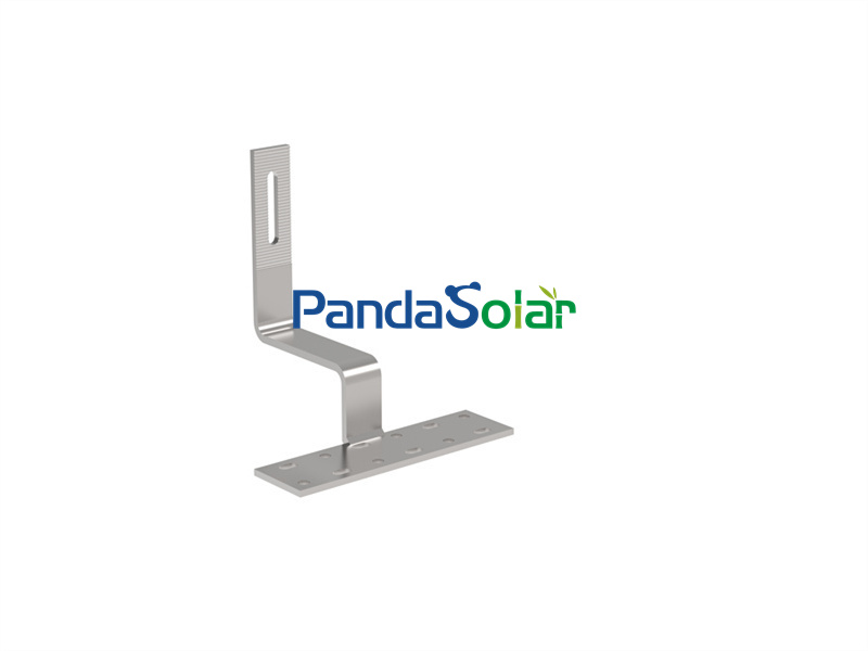 PandaSolar Solar Hook Mount System Tile Roof Installation Bracket Edelstahl Metall Einstellbare Hakenregalstruktur Aluminium Solar Rail Kits Supplier