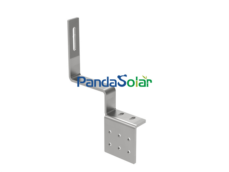 PandaSolar Solar Hook Mount System Tile Roof Installation Bracket Edelstahl Metall Einstellbare Hakenregalstruktur Aluminium Solar Rail Kits Supplier