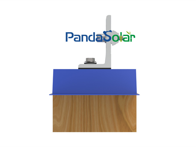 PandaSolar Aluminium-Solarblech-Dachmontage-Regalhalterung, L-Füße, Lieferant, Herstellung, Fabrik, Stockschraube, L-Füße für die Installation von Solarpanel-Stahldachträgern