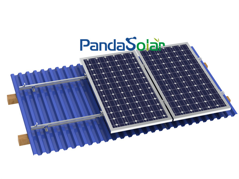 PandaSolar Aluminium-Solarzinn-Dachmontagehalterung L-Füße Lieferant Herstellung Fabrik Stockschraube L-Füße für die Installation von Solarpanel-Stahldachträgern