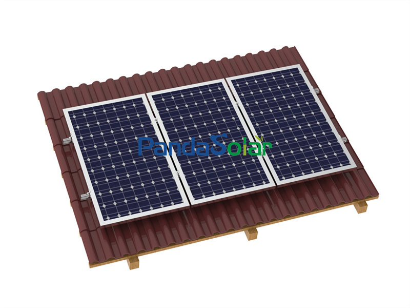 PandaSolar OEM-Solarmontage für Ziegeldächer, verstellbare Solar-Hakenhalterung, SUS304-Solarpanel-Haken-Kits für die Dachmontage, PV-Montage, beliebter Edelstahl-Solarhaken im Großhandel