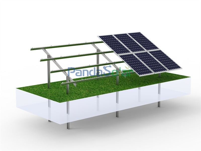 Panda Solar OEM-Lieferant Ex-Work-Preis Mg-Al-Zn-Solarbodenstruktur Chinesischer Hersteller und hochfeste Bodenmontagerahmen für Solarmodule